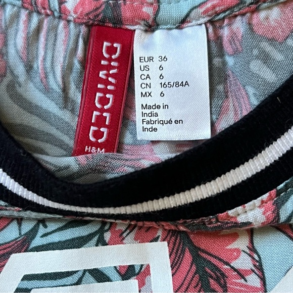 Divided by H&M Activewear Top /Skirt Women’s Multicolor Floral Set Top 6 Skirt 8 - Picture 7 of 10